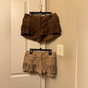 BCBG fringe shorts bundle